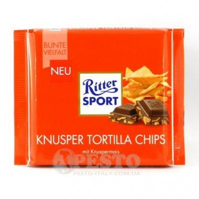 Шоколад Ritter Sport с чипсами 100 г
