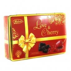 Цукерки Love Cherry з вишневим лікером в жестяній коробці 290г