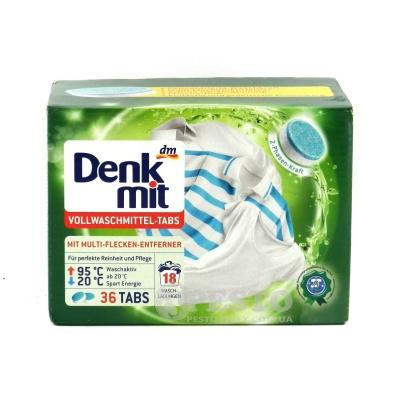 Засіб для прання Denkmit для білих тканин 36 таблеток на 18 прань 