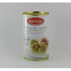 Оливки Baresa Aceitunas verdes з анчоусом 350г