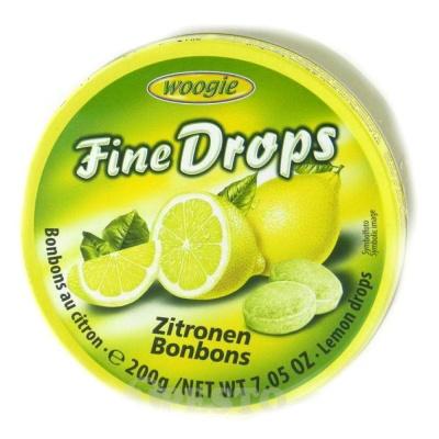 Льодяники Woogie Fine drops лимон 200г
