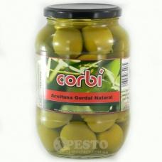 Оливки великі зелені Corbi з кісточкою 0,850кг