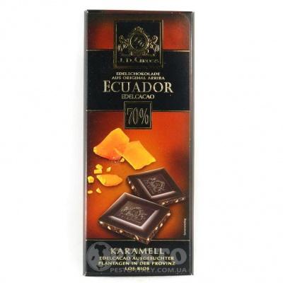 Шоколад JD Gross Ecuador карамель 70% какао 125 г