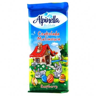Шоколад Alpinella с малиной 100 г