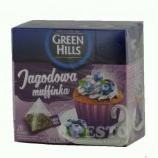 Чай Green Hills зі смаком ягідного тістечка 20 пакетів