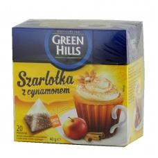 Чай Green Hills зі смаком шарлотки та кориці 20 пакетів