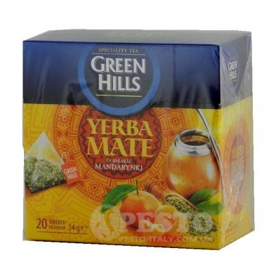 В пирамидках Green Hills Yarba Mate со вкусом мандаринки 20 шт