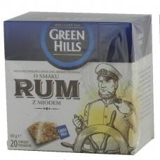 Чай Green Hills зі смаком рому та меду 20 пакетів