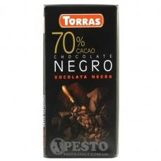 Шоколад Torras чорний 70% какао 80г