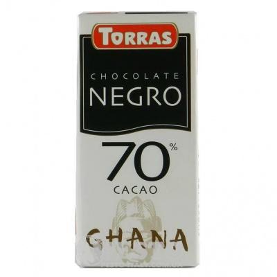 Шоколад Torras Chana чорний 70% какао 125 г