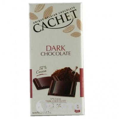 Шоколад Cachet черный 57% какао 100 г