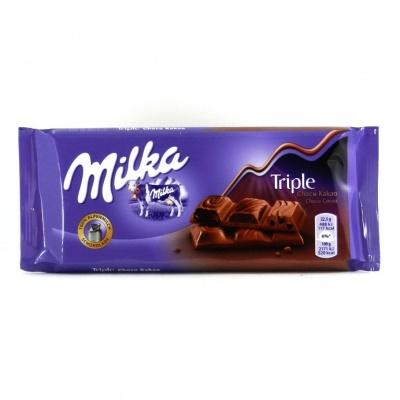 Шоколад Milka triple какао 90 г