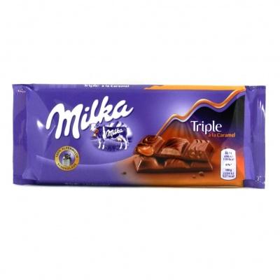 Шоколад Milka triple карамель 90 г