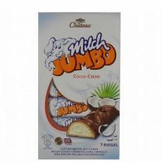 Шоколадні батончики Chateau Milch Jumbo з кокосовою начинкою 7 шт 150г