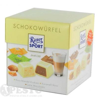 Шоколадні Ritter sport білий шоколад 22 шт 176 г