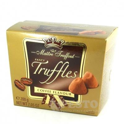 Шоколадні Maitre Truffout трюфель з кавовим смаком 200 г