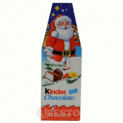 Шоколад Kinder Chocolate батончики в новогодней упаковке 16 шт 200 г