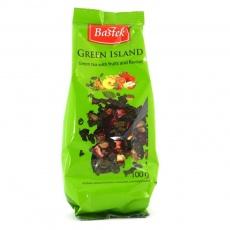 Чай зелений Bastek Green Island з фруктами листовий 100г