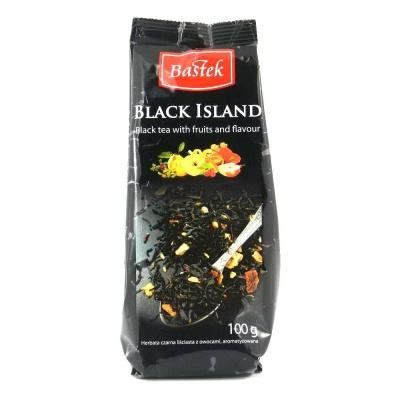 Розсипний Bastek Black Island чорний з фруктами листовий 100 г