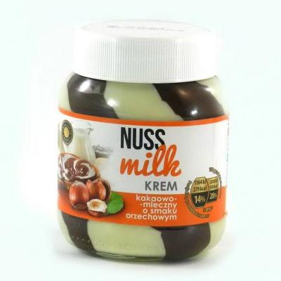 Шоколадна паста Nuss Milk какао-молочна зі смаком горіхів 400 г