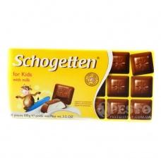 Шоколад Schogetten for Kids 18 часточок. 100 гр