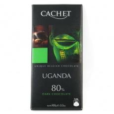 Шоколад чорний Cachet Uganda 80% какао 100г