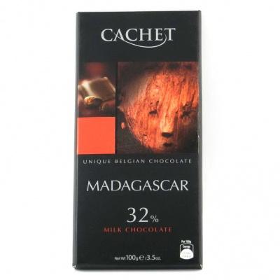 Шоколад Cachet Madagascar молочный 32% какао 100 г