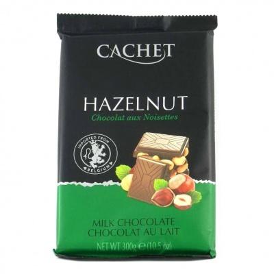 Шоколад Cachet молочный с орехом 300г