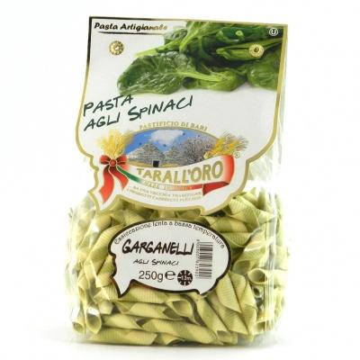Классические Taralloro Pasta Gargnelli pasta agli spinaci 250 г