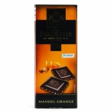 Шоколад JD Gross Ecuador мигдаль та апельсин 56% какао 125г