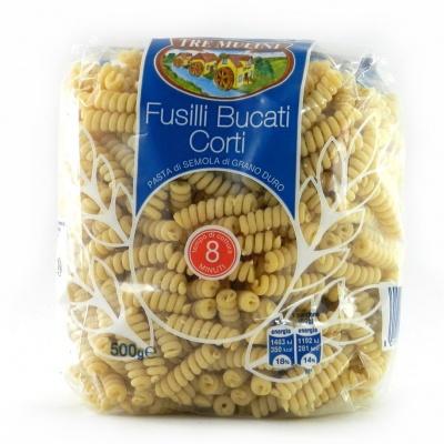 Классические Tre Mulini Fusilli Bucati Corti 0.5 кг