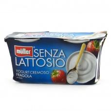 Йогурт Mila без лактози з полуницею (2*125г) 250г
