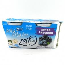 Йогурт Bella vita free без лактозы с черникой и ежевикой (2 * 125г) 250г