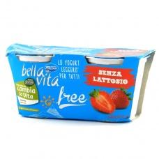 Йогурт Bella vita free без лактози з полуницею (2*125г) 250г