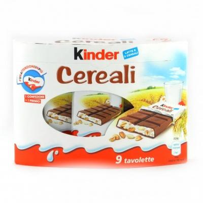 Шоколад Kinder Cereali батончики 9 шт 211.5 г