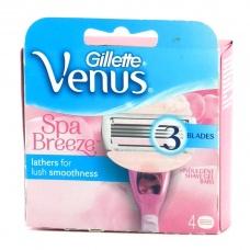 Жіночі змінні касети для гоління Gillette Venus Spa Breeze 3 леза 4шт