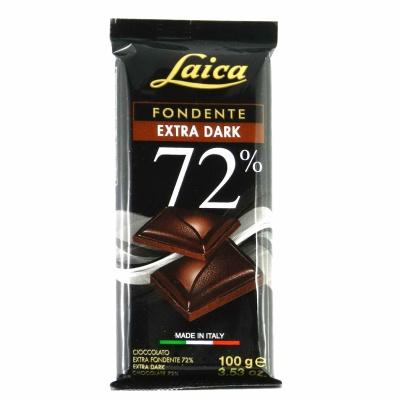 Шоколад Laica чорний 72% какао 100 г