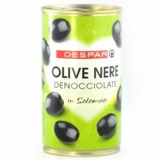 Оливки чорні Despar без кісточки в жестяній банці 350г