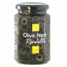 Оливки чорні Rondelle різані 290г