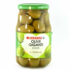 Оливки зеленые Despar Olive giganti с косточкой 550г