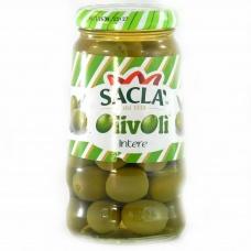 Оливки зеленые Sacla с косточкой 300г