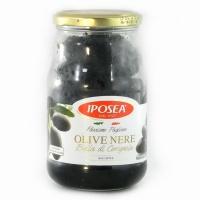Оливки чорні Iposea olive nere bella di gerignola з кісточкою 310г