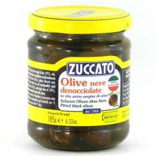 Оливки чорні Zuccato без кісточки в оливковій олії 185г
