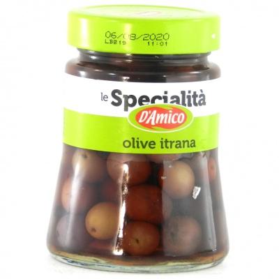 Зелені Le Specialita dAmico olive itrana з кісточкою 300 г