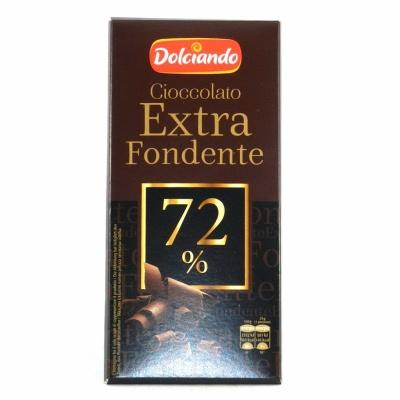 Шоколад Dolciando Extra Fondente 72% 100 г