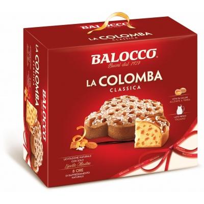 Панеттоне Balocco La Colomba classica с цукатами и миндалем 1 кг