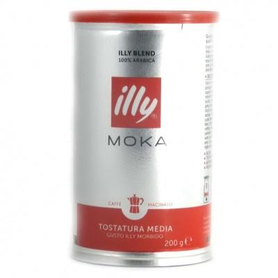 Мелена кава Illy Moka 200 г