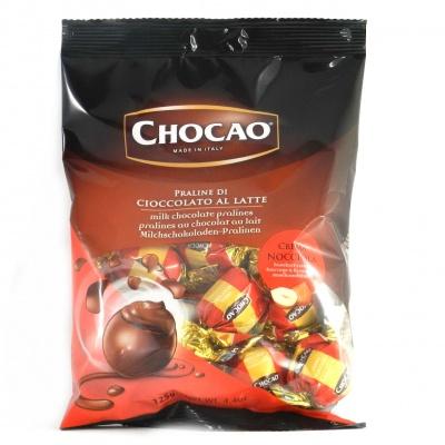 Шоколадні Chocao молочні з кремом фундука 125 г