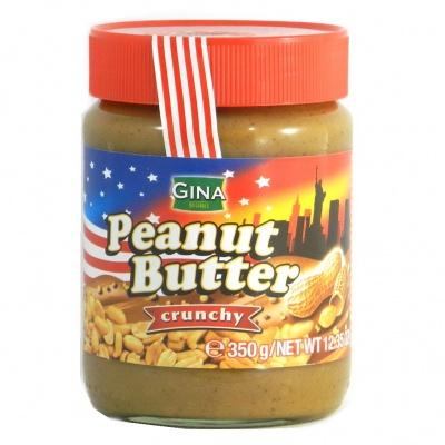 Шоколадная паста Gina Peanut butter crunchy 350 г