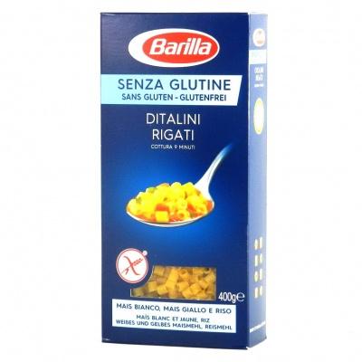 Біологічно чисті та безглютенові Barilla Senza Glutine Ditalini Rigate 400 г